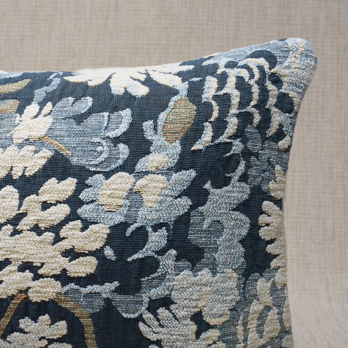 Verdure Tapestry Pillow | Blue