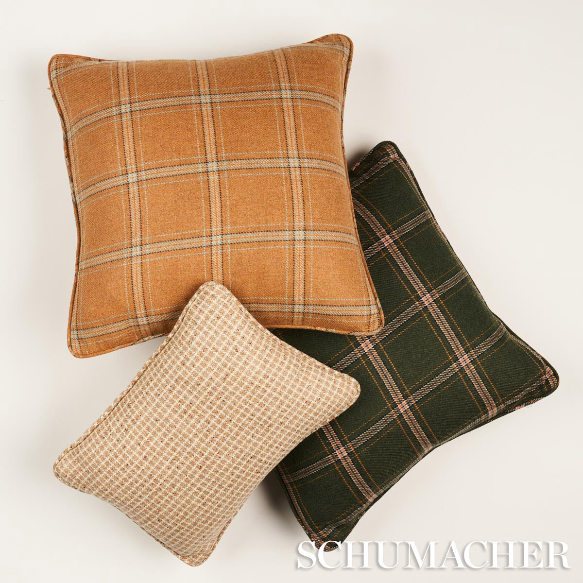 Blackburn Merino Plaid Pillow | Green