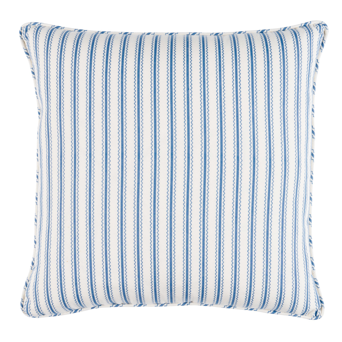 Birdie Ticking Stripe Pillow | Indigo