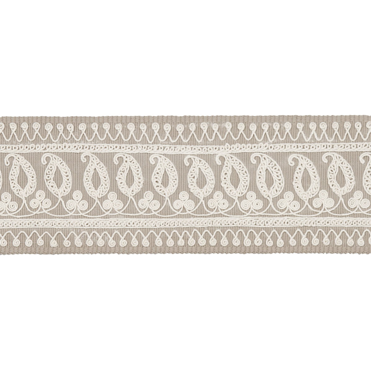 PAISLEY EMBROIDERED TAPE | SAND